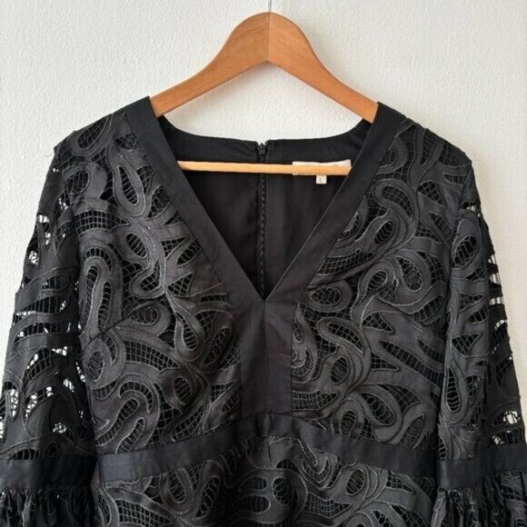 Alexis Behati Lace Bell Sleeve Mini Dress - Picture 6 of 11